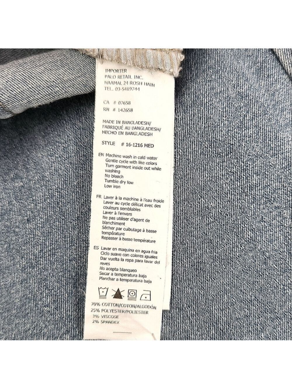 Refuge Denim High Rise Flare AUSTIN Jeans Medium Wash Faded Denim - Picture 12 of 12